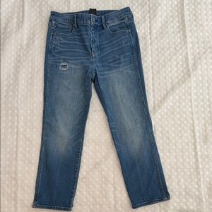 White House Black Market The Straight Crop High Rise Jeans 4S
